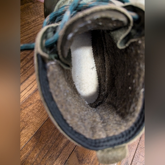 Women's SOREL surplus green pine leather thermal duck boots size 8 - Picture 14 of 16